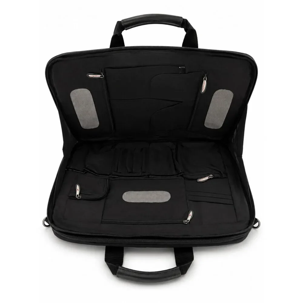Travelon Black Laptop Briefcase Computer Bag Organizer Carrying Case